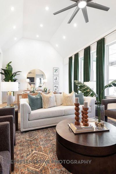 Furnished interior view inside a new home in 6 Creeks at Waterridge, Kyle (Image 15).