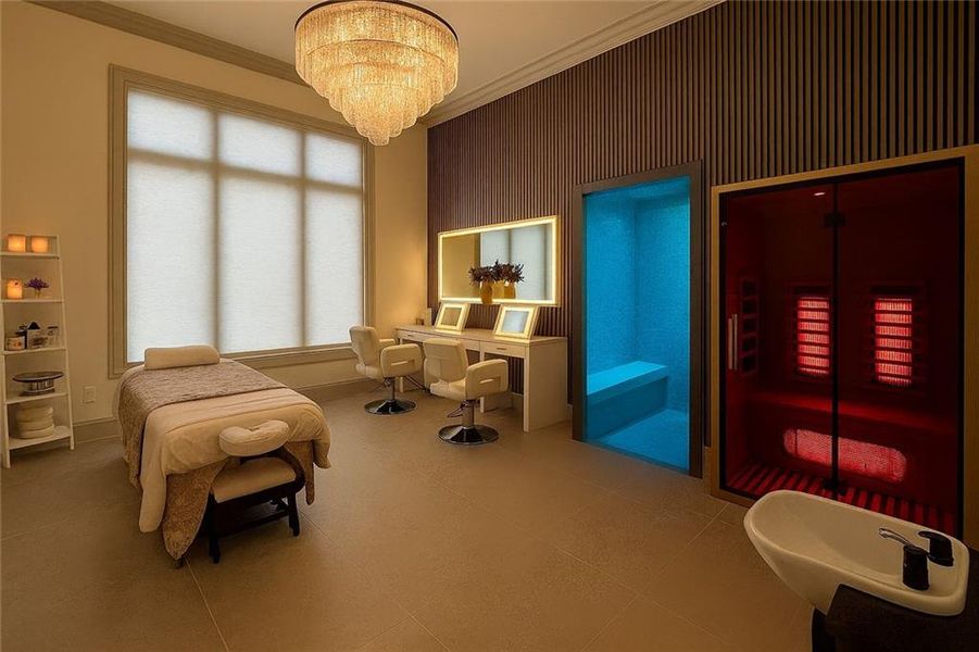 Furnished interior view inside a new home in , Atlanta (Image 14).