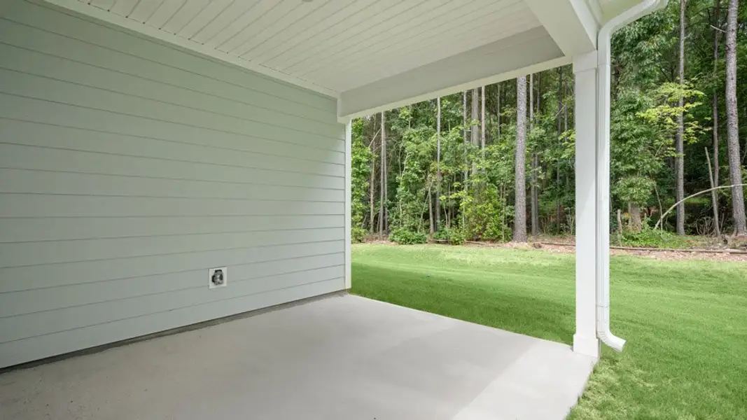 Exterior details and patio area of a home in Horton Park, Apex (Image 3).