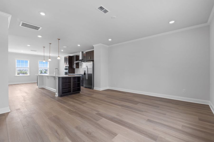 Spacious, unfurnished interior of a new home in Lakeside Townes at Riverlights, Wilmington (Image 32). Spacious, unfurnished interior of a new home in Lakeside Townes at Riverlights, Wilmington (Image 32).