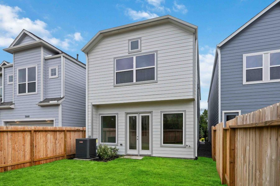 Outdoor Living Starts Here. This generously sized backyard is a blank canvas ready for your firepit nights, container garden dreams, or weekend hangouts.