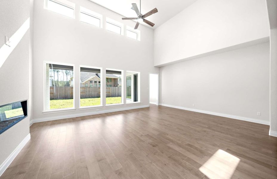 Representative unfurnished interior of a home built from the 3300 by Ravenna Homes in Bridgeland 50′, Cypress (Image 29).