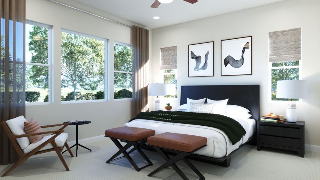 Representative furnished interior of a home built from the 2 by Trumark Homes in RainDance, Windsor (Image 8).