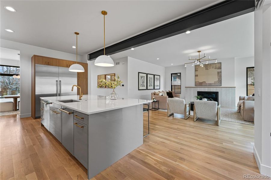 Furnished interior view inside a new home in , Denver (Image 23).