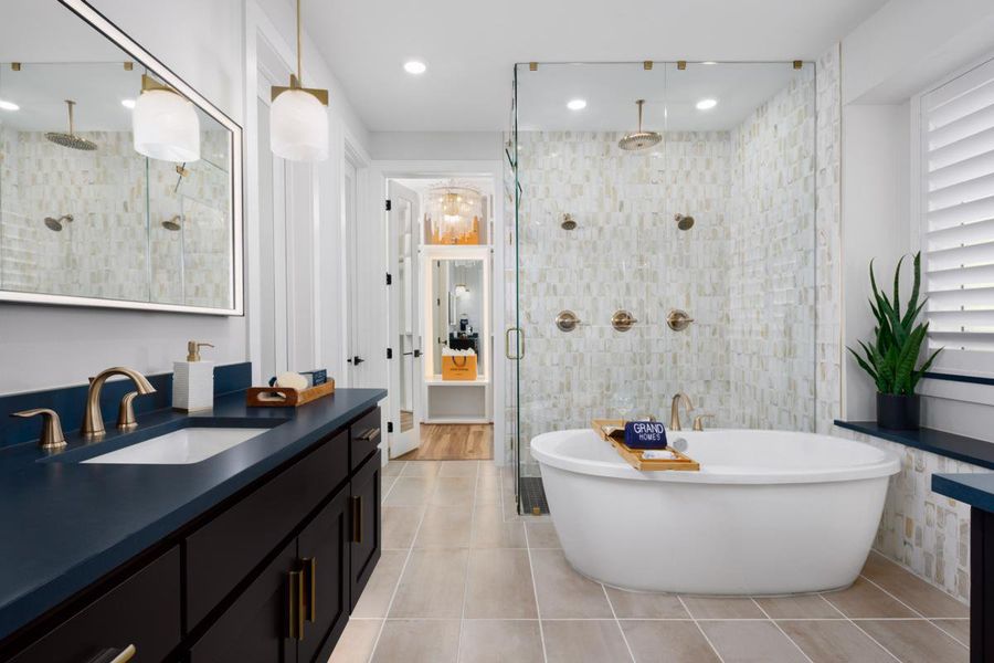 Furnished interior view inside a new home in Creekside at Elevon, Lavon (Image 9).