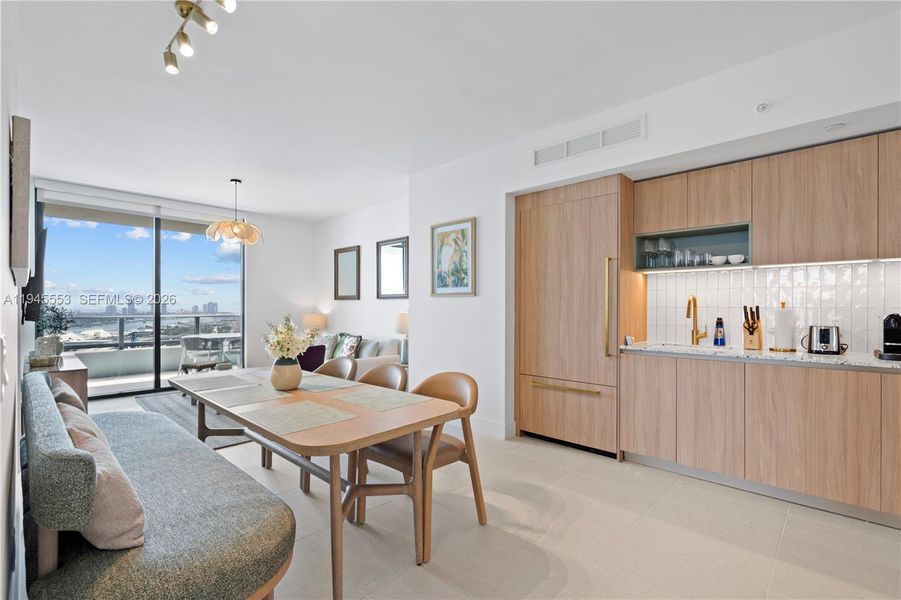 Furnished interior view inside a new home in , Miami (Image 37).