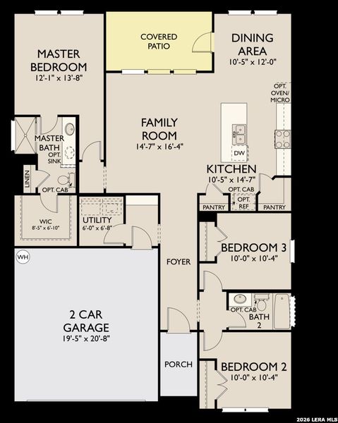 2D floor plan layout of this home in Vista Ridge, Live Oak, TX (Image 2). 2D floor plan layout of this home in Vista Ridge, Live Oak, TX (Image 2).