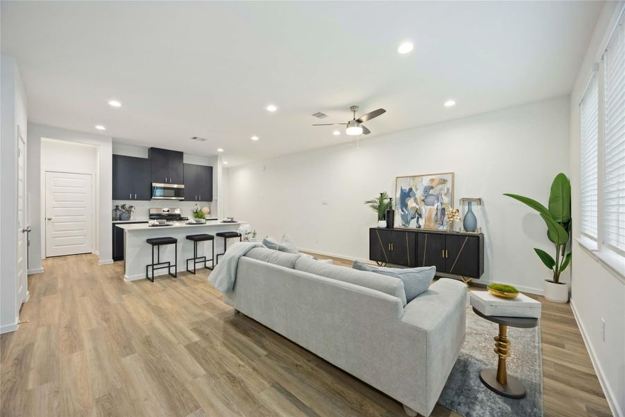 Furnished interior view inside a new home in Alaia Crossing, Houston (Image 28).