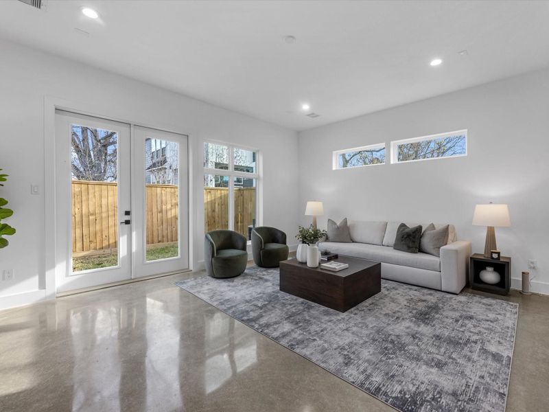 Furnished interior view inside a new home in , Houston (Image 10).