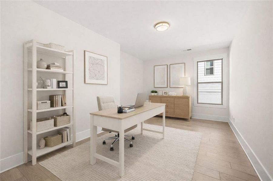 Furnished interior view inside a new home in Soleil Belmont Park, Canton (Image 16).