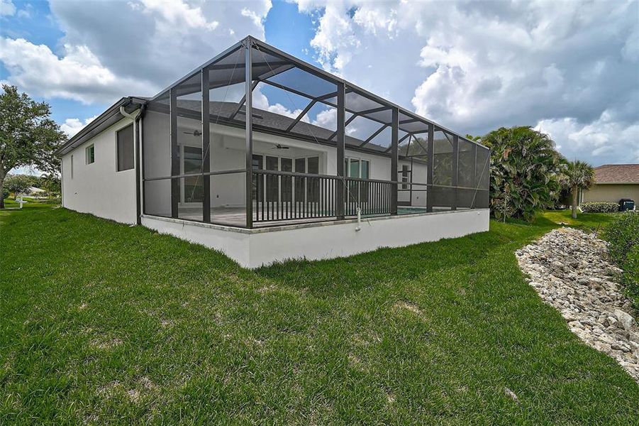 Exterior details and patio area of a home in , North Port (Image 37).
