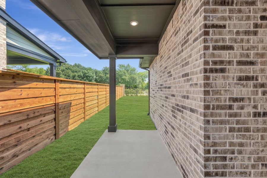 Exterior details and patio area of a home in Solterra - Garden Series, Mesquite (Image 3).