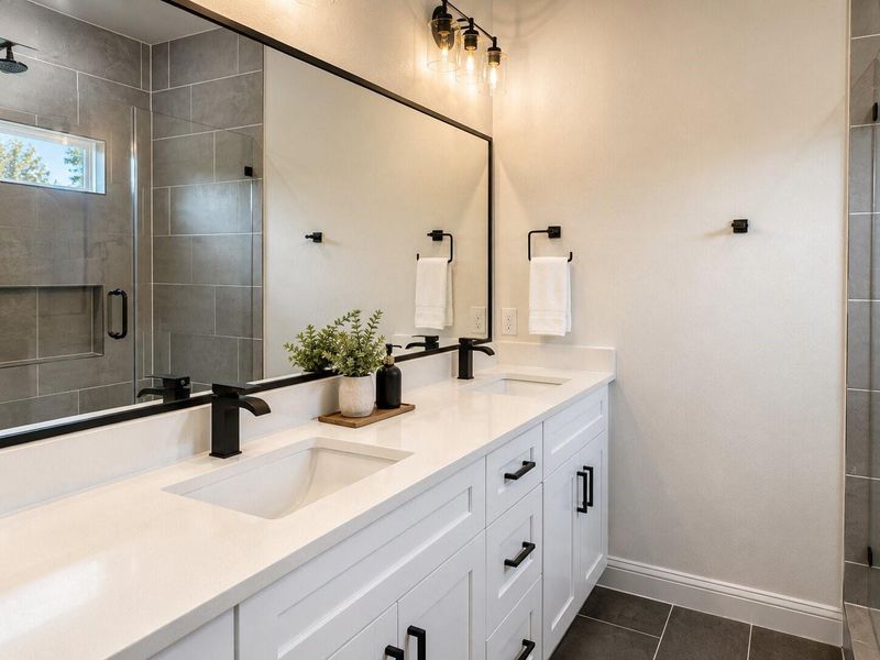 Furnished interior view inside a new home in Spring Branch Crossing, Conroe (Image 4).