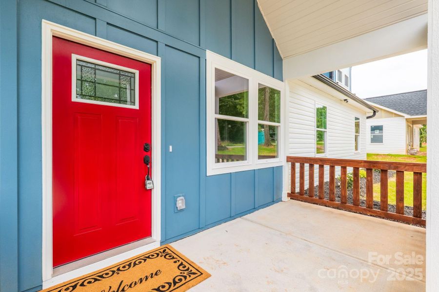 Front exterior of a new home in , Cherryville, NC, highlighting curb appeal (Image 26).