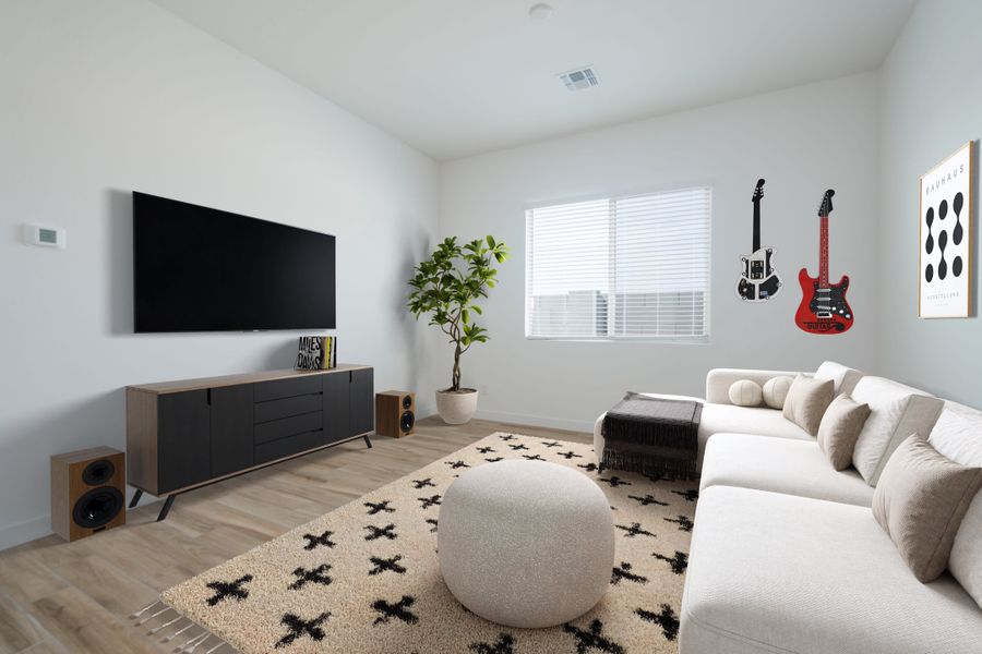 Furnished interior view inside a new home in Terraza, San Tan Valley (Image 8). Furnished interior view inside a new home in Terraza, San Tan Valley (Image 8).