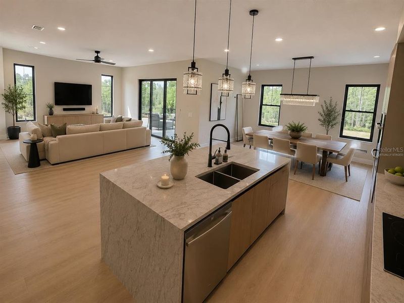 Furnished interior view inside a new home in , Orlando (Image 15).