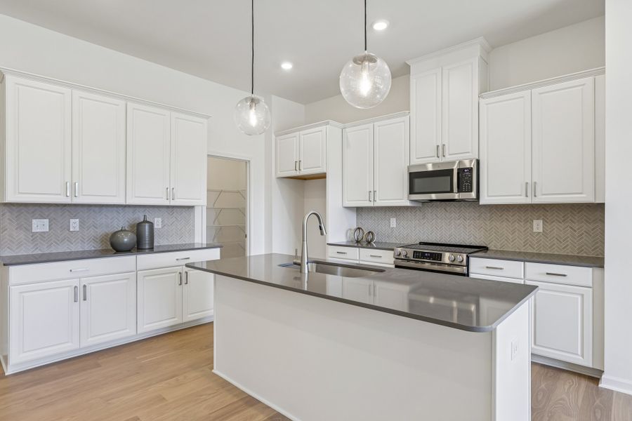 Furnished interior view inside a new home in Terraces at the Exchange, Fort Mill (Image 6).