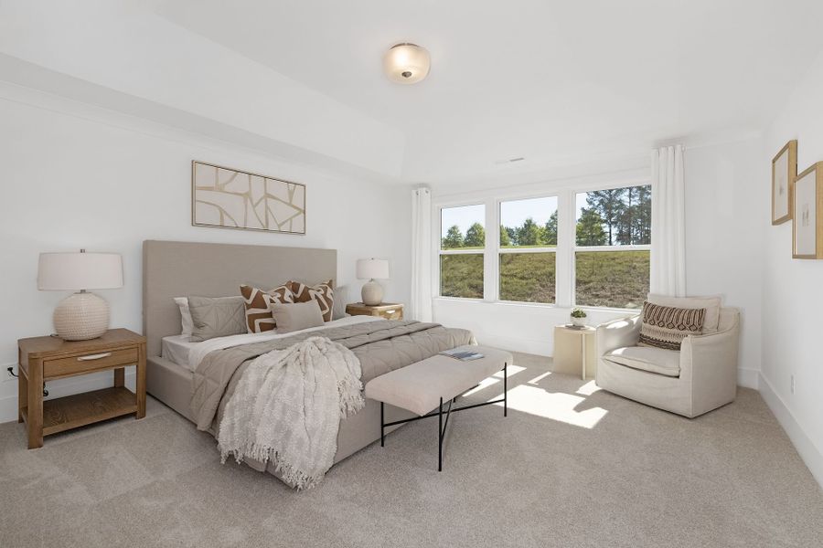 Furnished interior view inside a new home in Edgewater - The Links, Lancaster (Image 25). Furnished interior view inside a new home in Edgewater - The Links, Lancaster (Image 25).