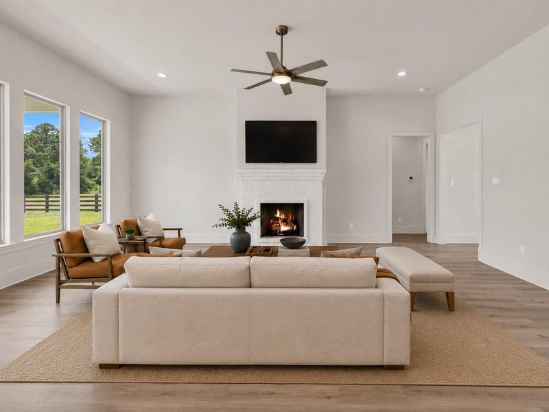 Furnished interior view inside a new home in Chapel Bend, Montgomery (Image 19). Furnished interior view inside a new home in Chapel Bend, Montgomery (Image 19).