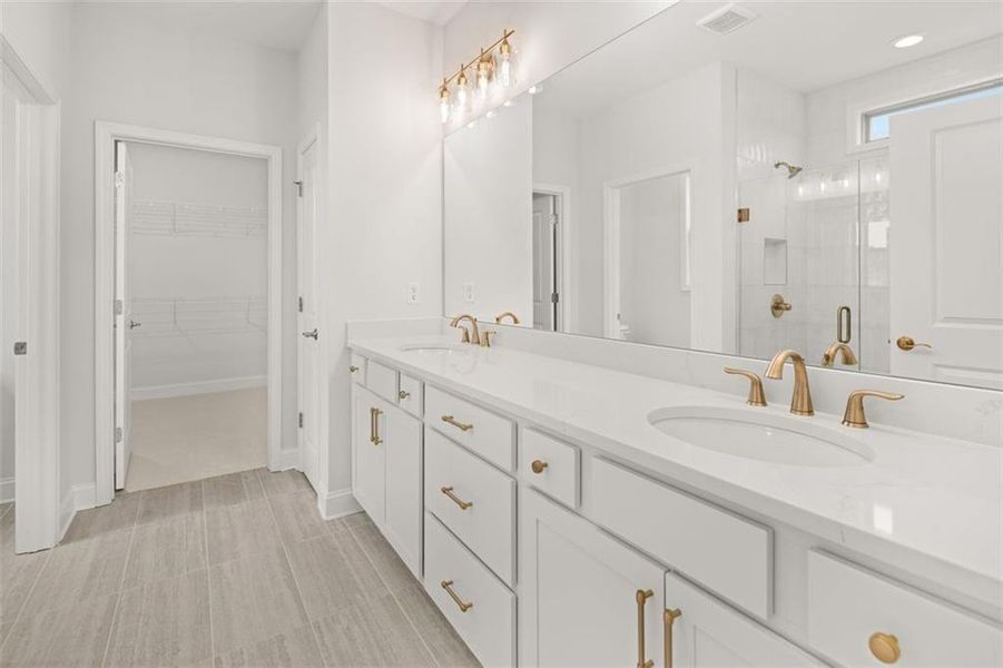 Furnished interior view inside a new home in Soleil Summit Chase, Snellville (Image 34).