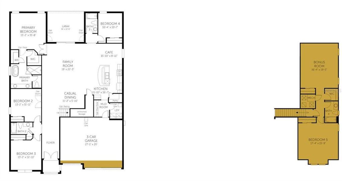2D floor plan layout of this home in Waterlin, St. Cloud, FL (Image 2). 2D floor plan layout of this home in Waterlin, St. Cloud, FL (Image 2).