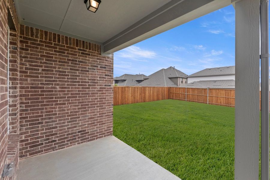 Covered Patio and Backyard Covered Patio and Backyard