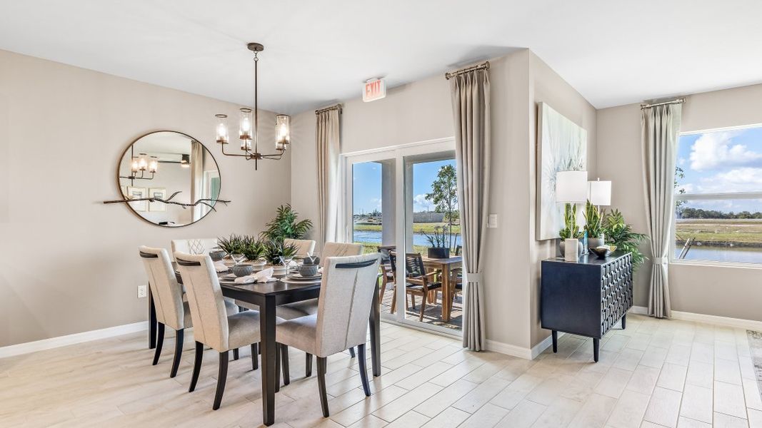 Representative furnished interior of a home built from the CALI by D.R. Horton in Seagrass, Punta Gorda (Image 7).