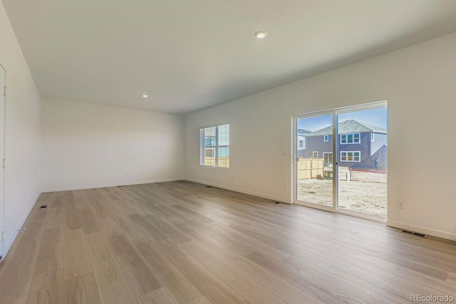 Spacious, unfurnished interior of a new home in Eastcreek Farm: The Camden Collection, Thornton (Image 6).