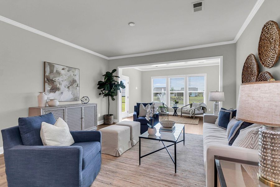 Furnished interior view inside a new home in , Summerville (Image 37).