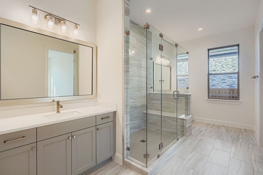 Furnished interior view inside a new home in 6 Creeks, Kyle (Image 3). Furnished interior view inside a new home in 6 Creeks, Kyle (Image 3).