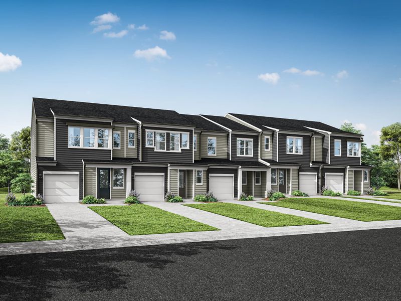 Representative exterior photo of a completed home built from the Anson by Tri Pointe Homes in Fifteen 15 Cannon, Charlotte, NC (Image 21). Representative exterior photo of a completed home built from the Anson by Tri Pointe Homes in Fifteen 15 Cannon, Charlotte, NC (Image 21).