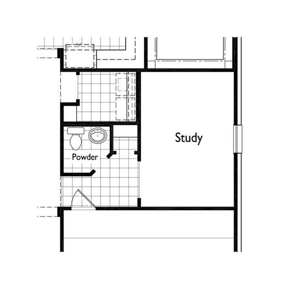 Study/Powder ilo Bedroom/Storage