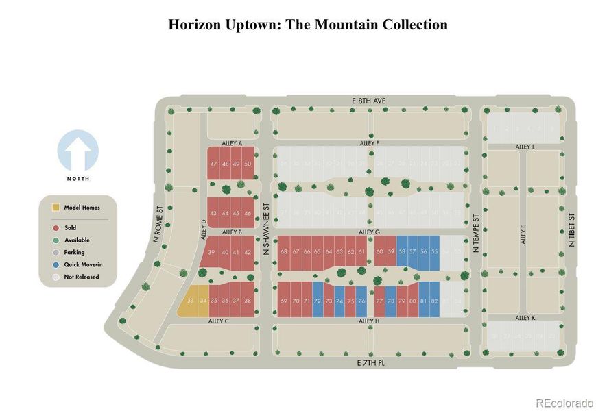 2D floor plan layout of this home in Horizon Uptown: The Mountain Collection, Aurora, CO (Image 3). 2D floor plan layout of this home in Horizon Uptown: The Mountain Collection, Aurora, CO (Image 3).