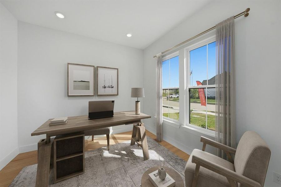 Furnished interior view inside a new home in Tavolo Park, Fort Worth (Image 15).