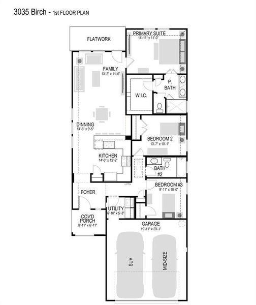 2D floor plan layout of this home in Lakehaven, Farmersville, TX (Image 3).