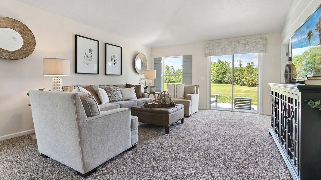 Furnished interior view inside a new home in Grand Reserve, Bunnell (Image 12). Furnished interior view inside a new home in Grand Reserve, Bunnell (Image 12).