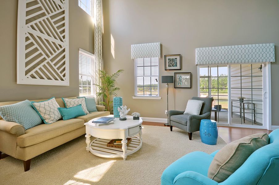 Furnished interior view inside a new home in , Summerville (Image 11). Furnished interior view inside a new home in , Summerville (Image 11).