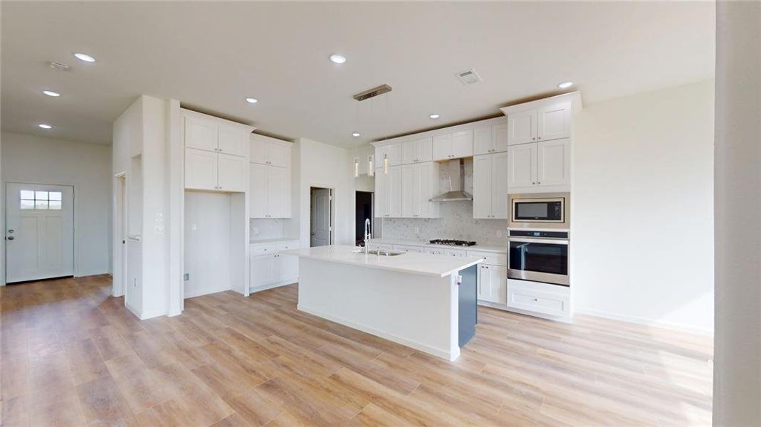 Furnished interior view inside a new home in , Point (Image 9).