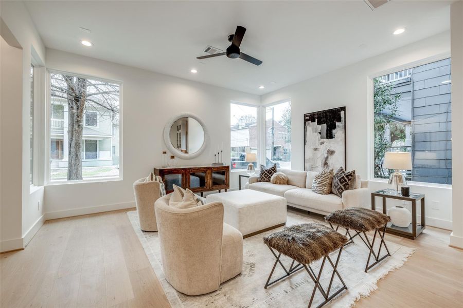 Furnished interior view inside a new home in , Houston (Image 6).