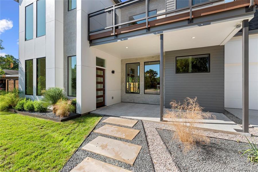 Welcoming front porch