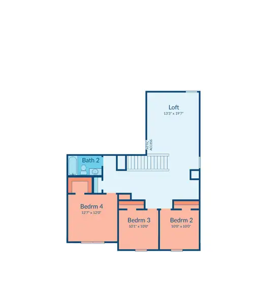 2D floor plan layout of this home in Sofi Lakes, Katy, TX (Image 3). 2D floor plan layout of this home in Sofi Lakes, Katy, TX (Image 3).
