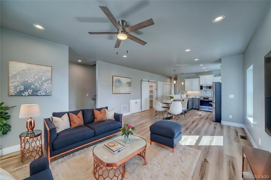 Virtually Staged living room