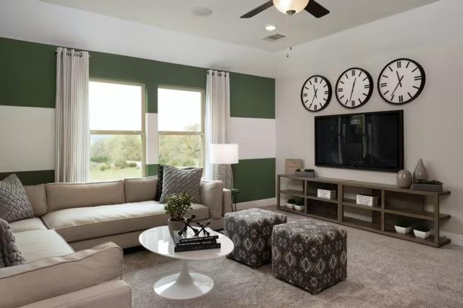 Photo of Pulte model home with same floor plan, not of actual home listed. Photo of Pulte model home with same floor plan, not of actual home listed.