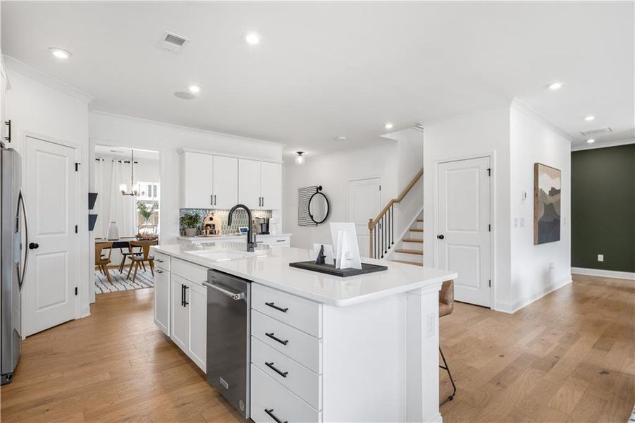 Furnished interior view inside a new home in Briar Creek, Atlanta (Image 23).