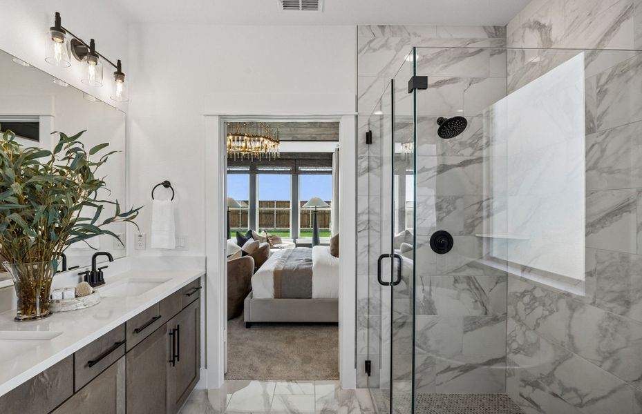 Representative furnished interior of a home built from the Rainier by Pulte Homes in Overland Grove, Forney (Image 16).