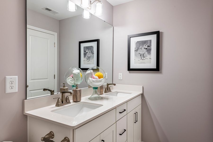 Representative furnished interior of a home built from the Winston by McKee Homes in Coventry Woods, Fayetteville (Image 25).