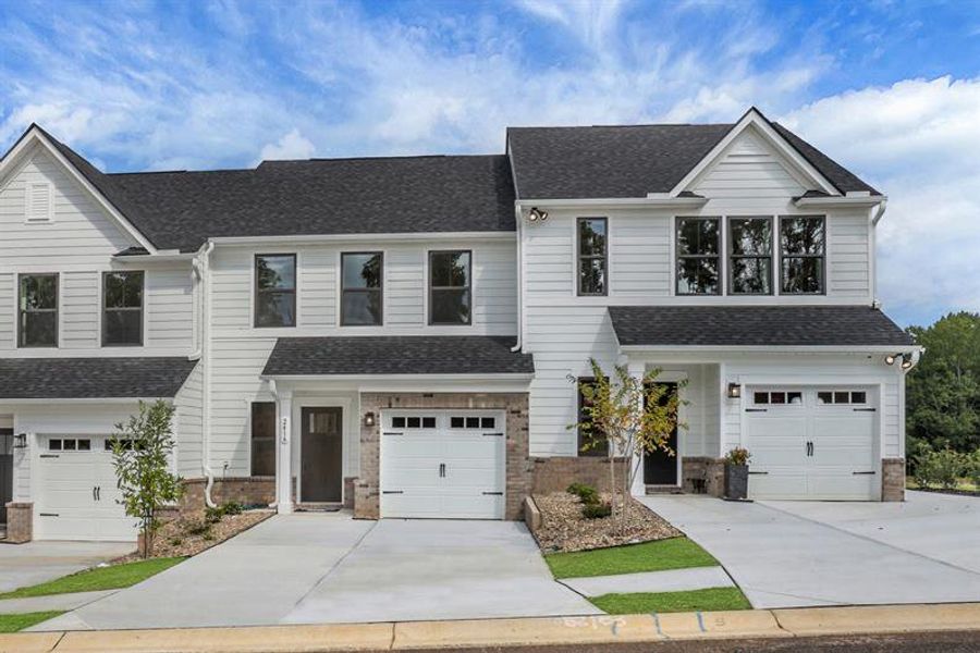 Front exterior of a new home in Laurel Fields, Gainesville, GA, highlighting curb appeal (Image 19).