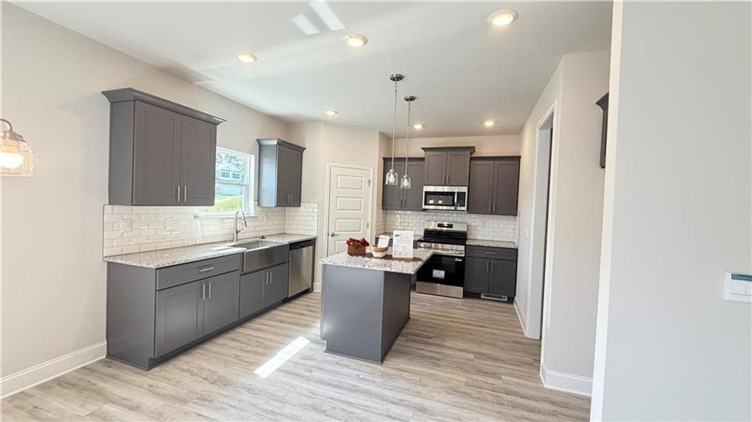 Furnished interior view inside a new home in Habersham Meadows, Demorest (Image 14).