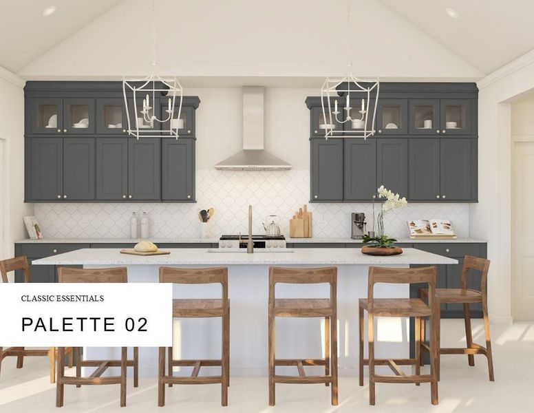 Classic Look Palette 2 Selection Sheet (*Artist rendering used for illustration purposes only.)