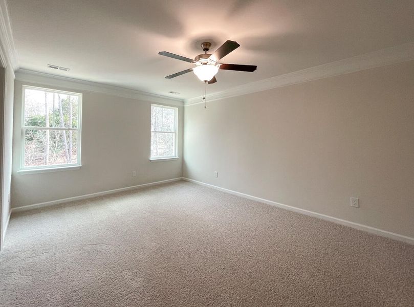 Spacious, unfurnished interior of a new home in Attenborough Townhomes, Piedmont (Image 19). Spacious, unfurnished interior of a new home in Attenborough Townhomes, Piedmont (Image 19).